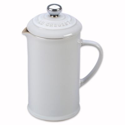 Buy Le Creuset 12 oz. Petite French Press Coffee Maker in White from Bed Bath & Beyond